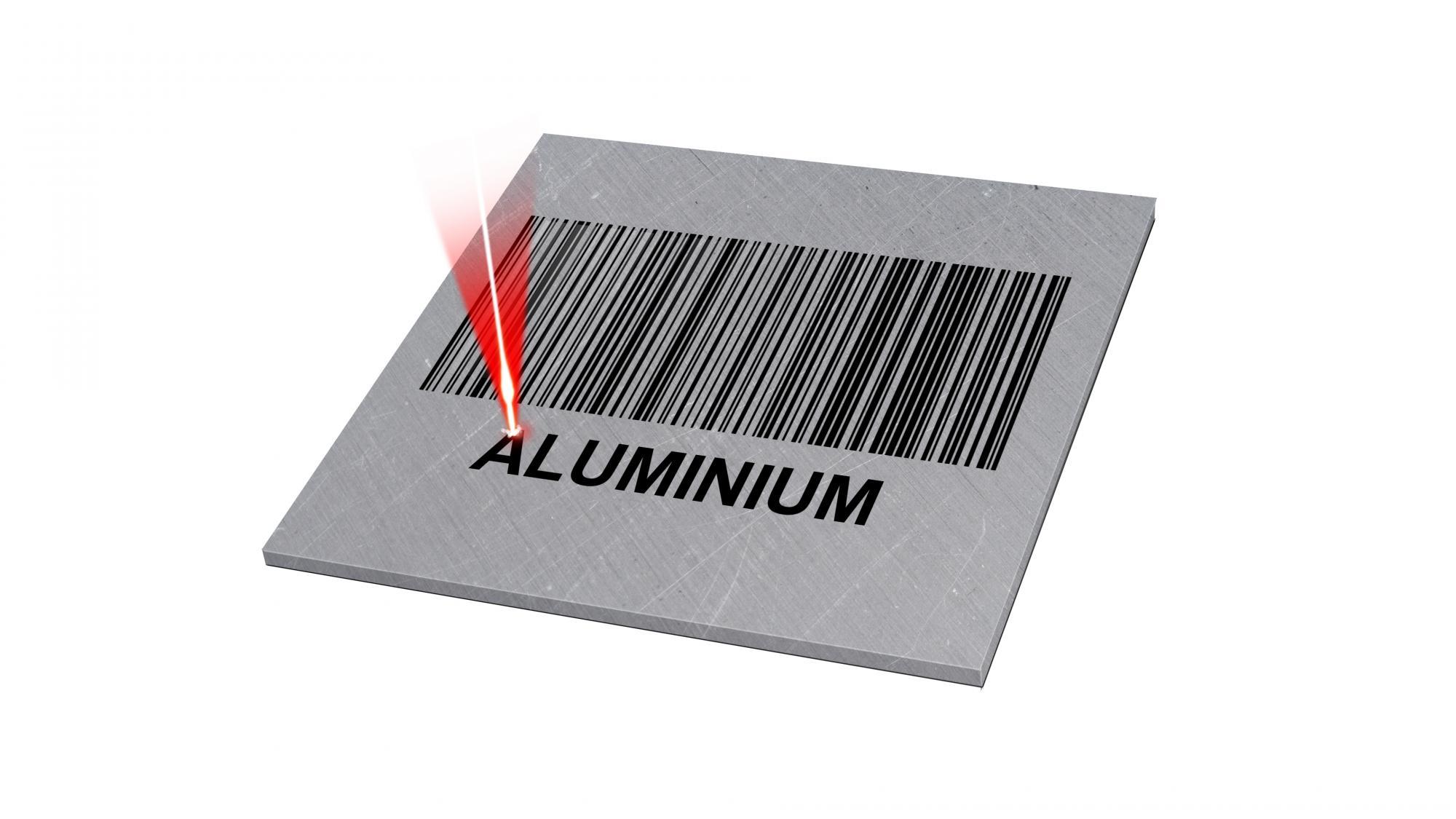 Laser Marking on aluminium